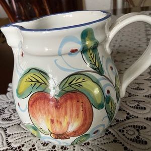 Hand-Painted Italian Pitcher